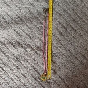 Lia Sophia Pink and Gold Pendant Necklace Reversible Butterfly/Flower